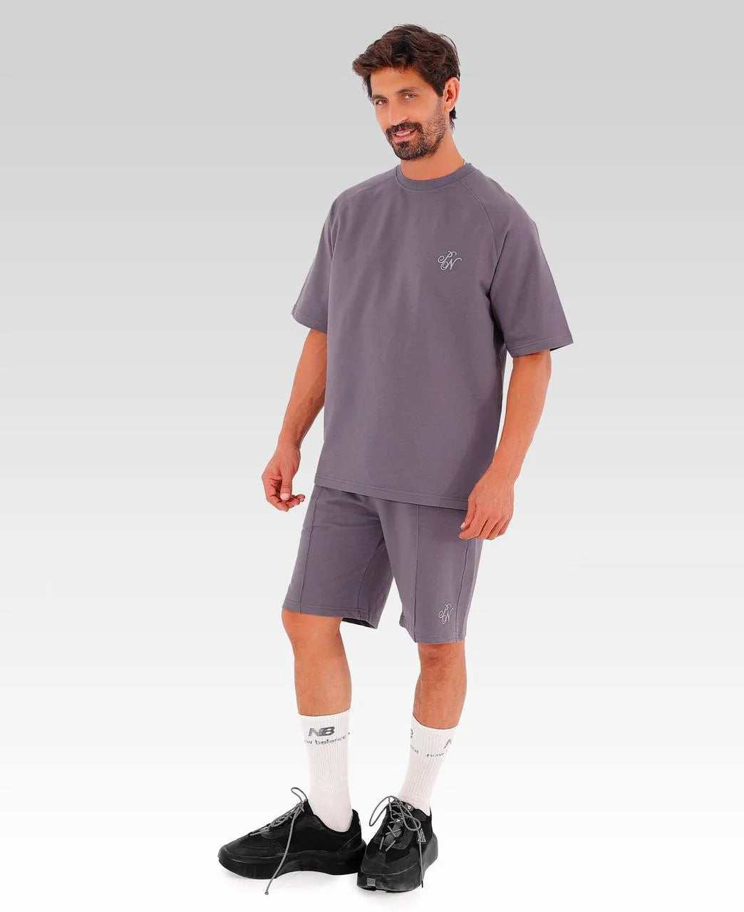Popnine Suit Tee | Mauve Gray | 4