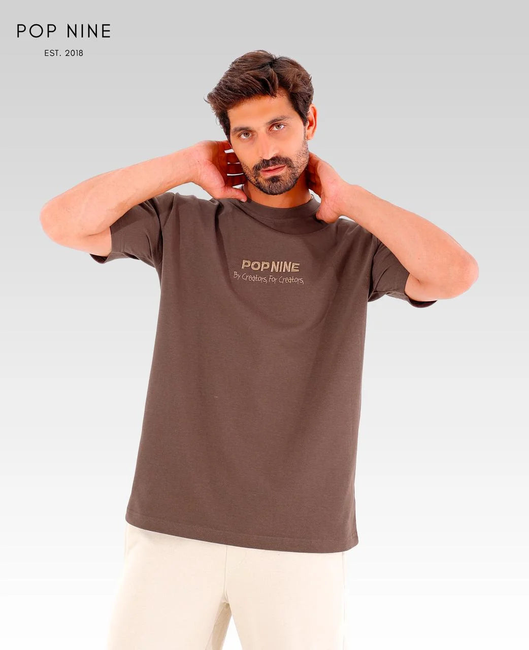 Popnine Creators Tee | Coffee Brown | 1