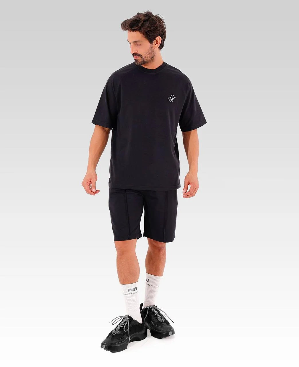 Popnine Suit Tee | Black | 1