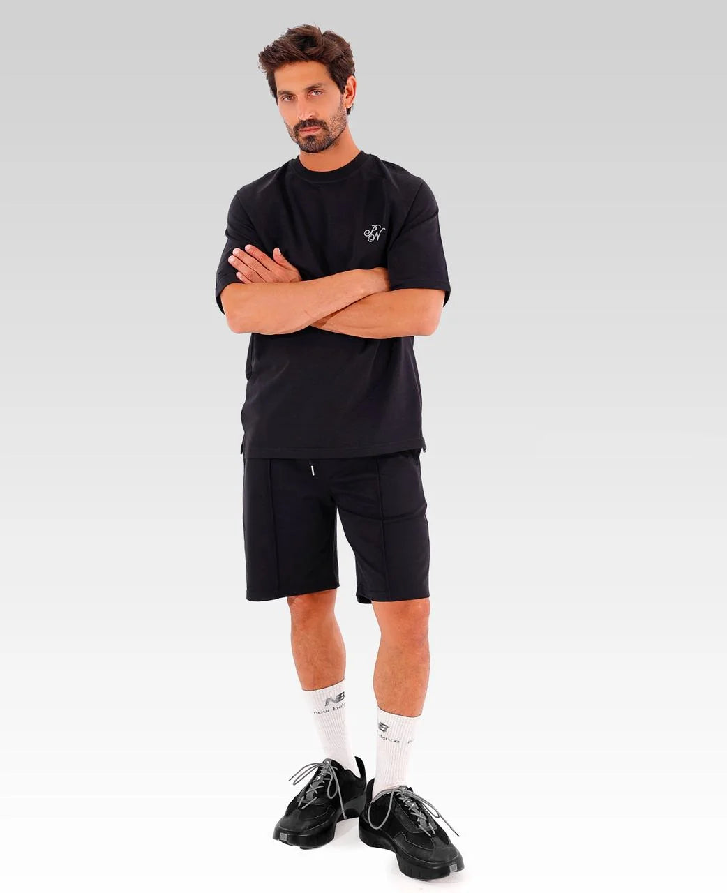 Popnine Suit Tee | Black | 3