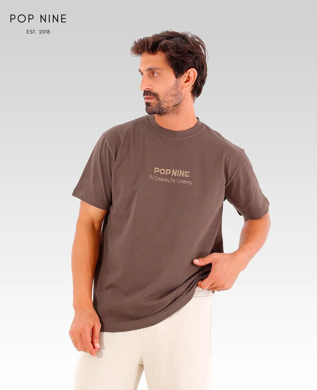 Popnine Creators Tee | Coffee Brown | 4
