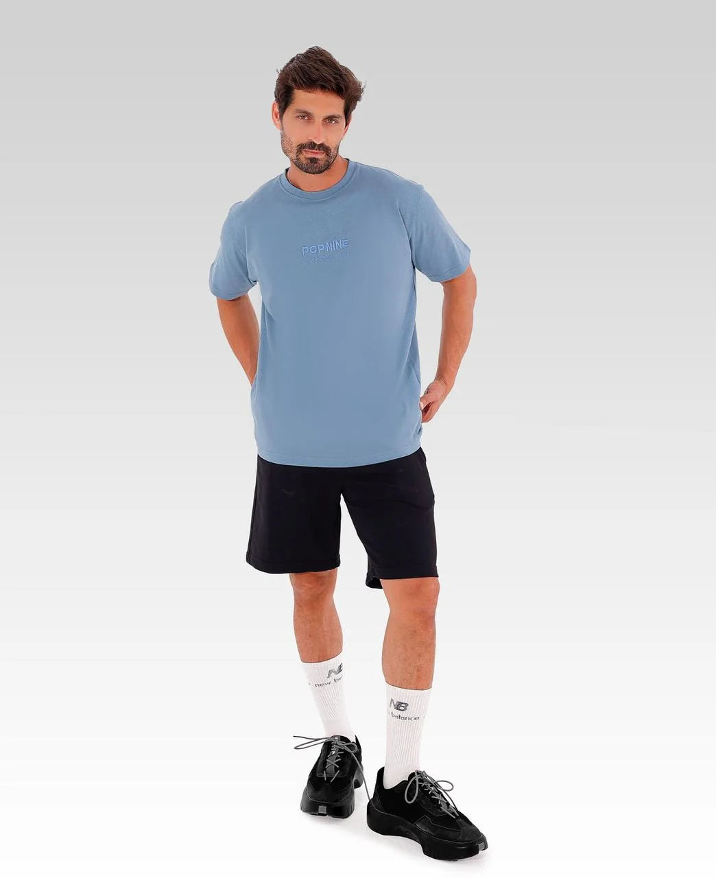 Popnine Creators Tee | Dusty Blue | 2