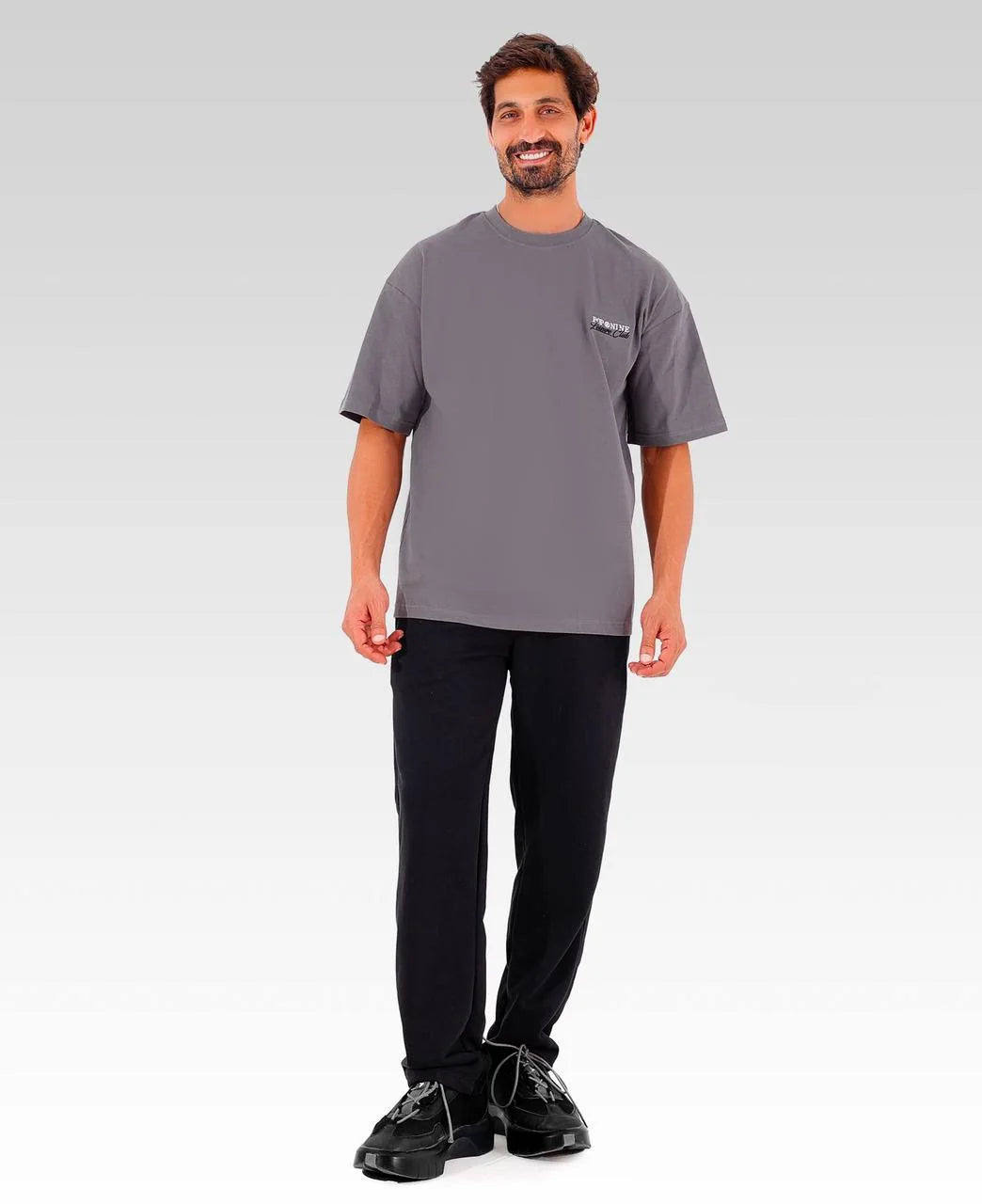 Leisure Club Tee | Charcoal Gray | 5