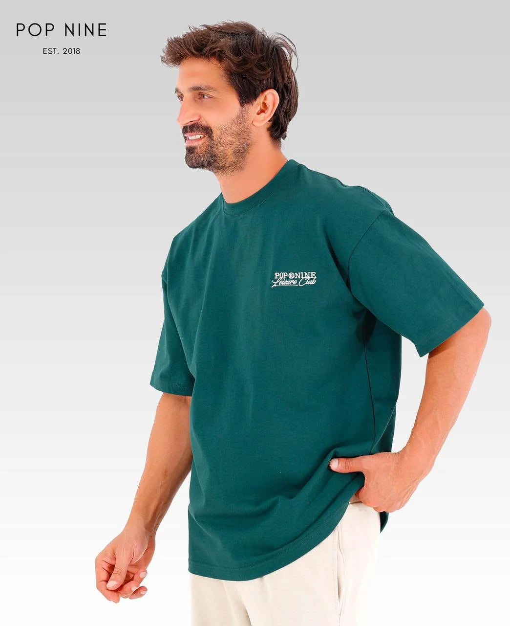 Leisure Club Tee | Pine Green | 3