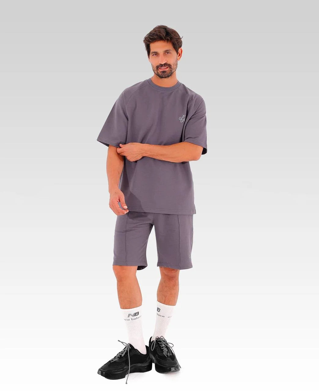 Popnine Suit Tee | Mauve Gray | 3