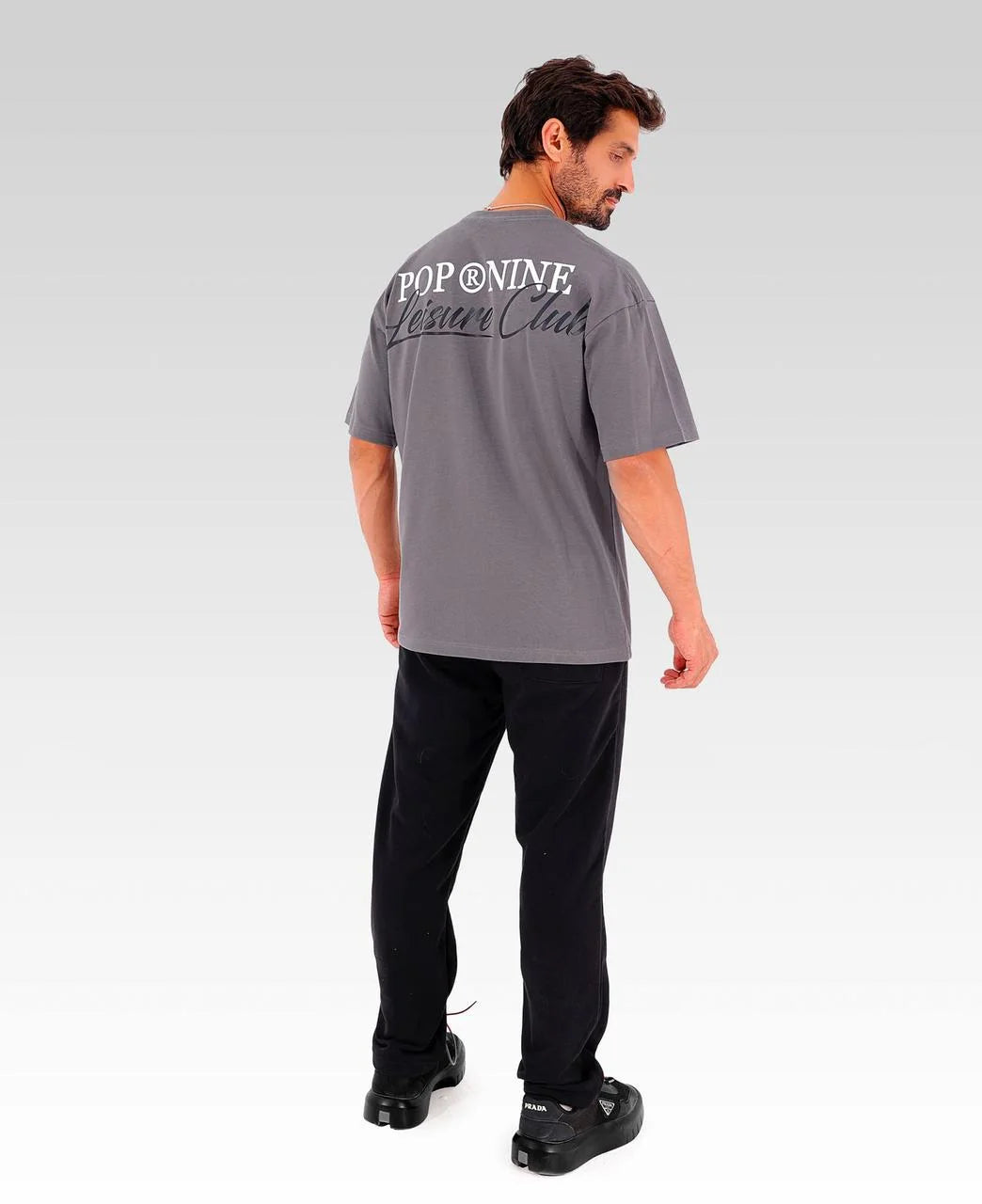 Leisure Club Tee | Charcoal Gray | 2